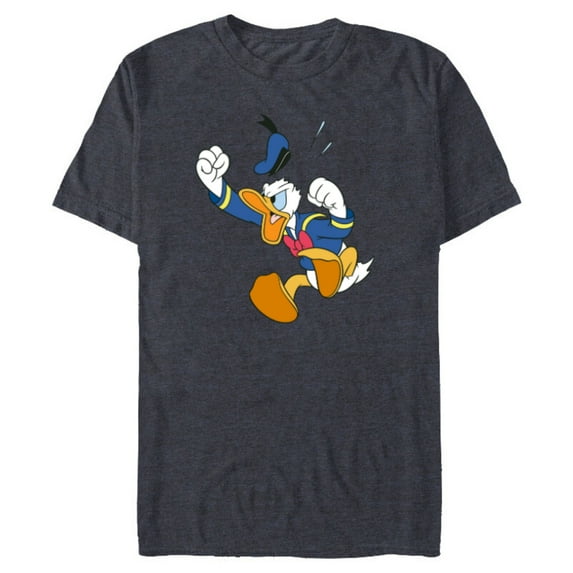 Disney Donald Duck Fit of Anger - Short Sleeve Blended T-Shirt for Adults - Customized-Navy Heather