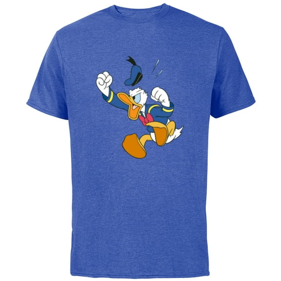 Disney Donald Duck Fit of Anger - Short Sleeve Cotton T-Shirt for Adults - Customized-Royal Heather