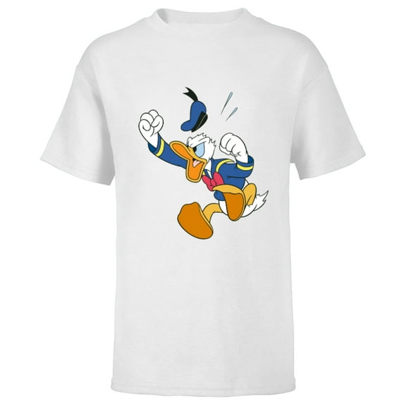 Disney Donald Duck Fit of Anger - Short Sleeve T-Shirt for Kids - Customized-White