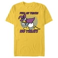 thumbnail image 1 of Disney Donald Duck Full of Tricks No Treats 80s Halloween - Short Sleeve Blended T-Shirt for Adults - Customized-Yellow, 1 of 5