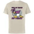 thumbnail image 1 of Disney Donald Duck Full of Tricks No Treats 80s Halloween - Short Sleeve Cotton T-Shirt for Adults - Customized-Natural, 1 of 5