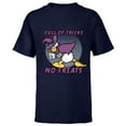 thumbnail image 1 of Disney Donald Duck Full of Tricks No Treats 80s Halloween - Short Sleeve T-Shirt for Kids - Customized-Navy, 1 of 5
