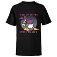 thumbnail image 1 of Disney Donald Duck Full of Tricks No Treats 80s Halloween - Short Sleeve T-Shirt for Kids - Customized-Black, 1 of 5