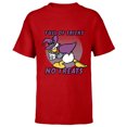 thumbnail image 1 of Disney Donald Duck Full of Tricks No Treats 80s Halloween - Short Sleeve T-Shirt for Kids - Customized-Red, 1 of 5