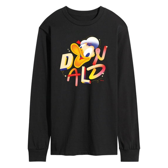 Disney - Donald Duck Geometric - Men's Long Sleeve T-Shirt