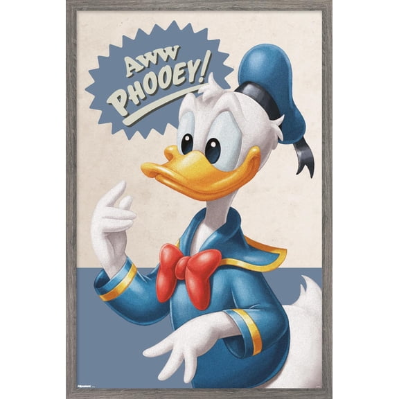Disney Donald Duck: Good Old Days - Aww Phooey! Wall Poster, 22.375" x 34" Framed