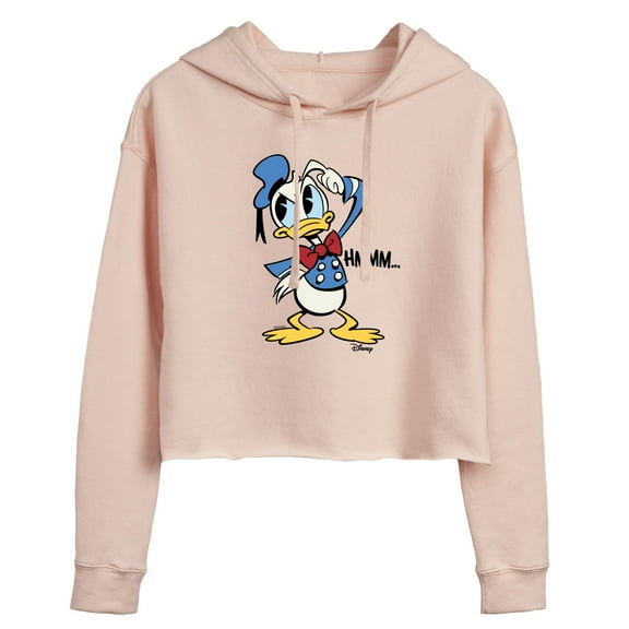 Disney - Donald Duck - HMMM... - Juniors Cropped Pullover Hoodie