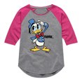 thumbnail image 1 of Disney - Donald Duck - HMMM… - Toddler & Youth Girls Raglan Graphic T-Shirt, 1 of 5