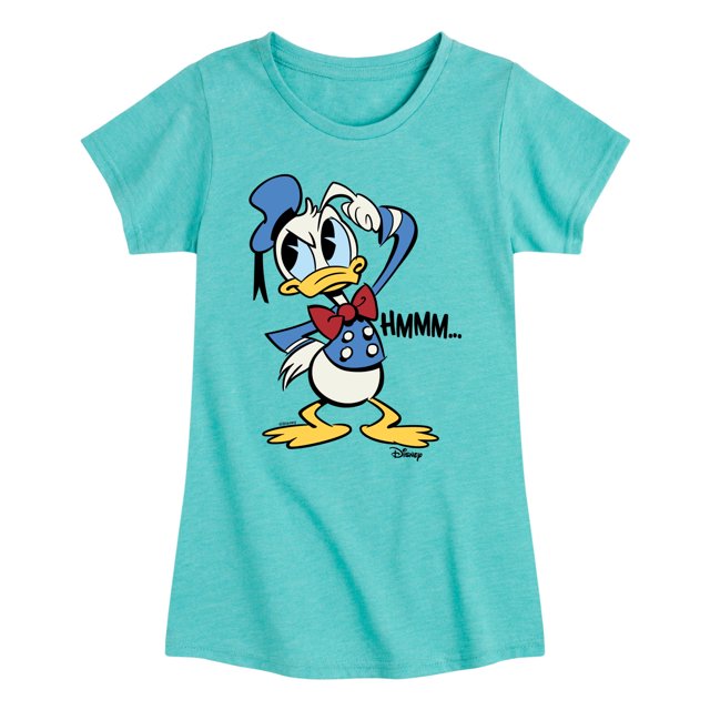 Babyhug Half Sleeves Striped T-Shirt Donald Duck Print - White Green
