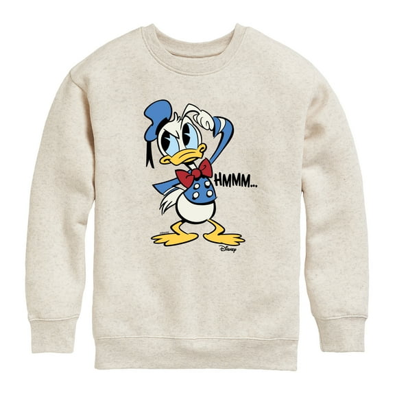 Disney - Donald Duck - HMMM… - Youth Crewneck Fleece Sweatshirt