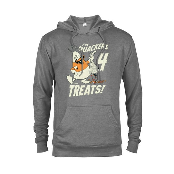 Disney Donald Duck Halloween Costume I’m Quackers 4 Treats - Pullover Hoodie for Adults - Customized-Graphite Heather