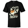 thumbnail image 1 of Disney Donald Duck Halloween Costume I’m Quackers 4 Treats - Short Sleeve T-Shirt for Kids - Customized-Black, 1 of 5