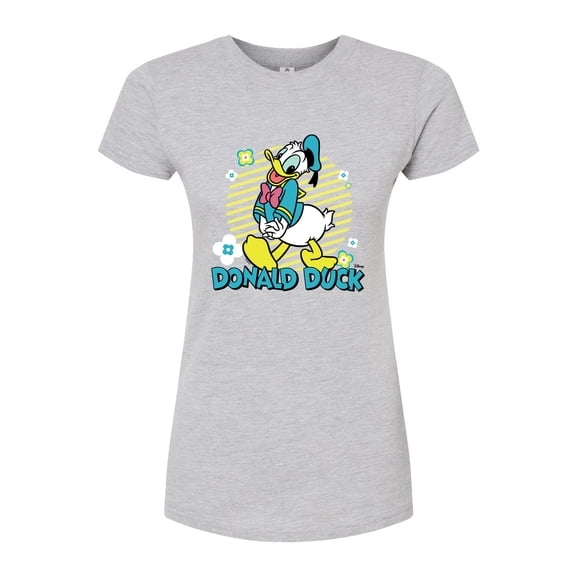 Disney - Donald Duck - Juniors Fitted Graphic T-Shirt
