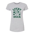 thumbnail image 1 of Disney - Donald Duck Lucky Duck - Juniors Fitted Graphic T-Shirt, 1 of 5