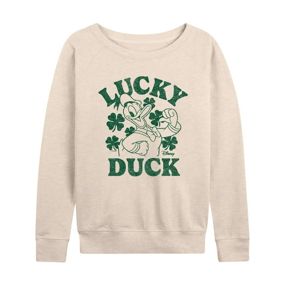 Disney - Donald Duck Lucky Duck - Women's French Terry Pullover Sweatshirt