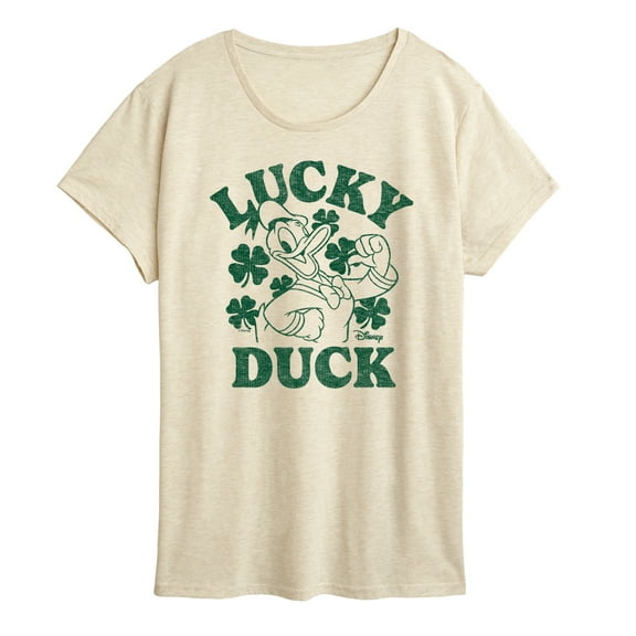 Disney - Donald Duck Lucky Duck - Women's Short Sleeve Graphic T-Shirt