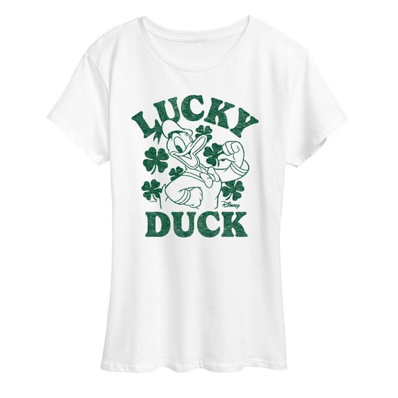 Disney - Donald Duck Lucky Duck - Women's Short Sleeve Graphic T-Shirt