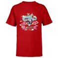 thumbnail image 1 of Disney Donald Duck Lunar New Year Flying Dragon in the Sky - Short Sleeve T-Shirt for Kids - Customized-Red, 1 of 5