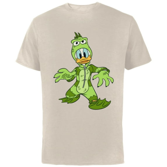 Disney Donald Duck Monster Halloween Costume - Short Sleeve Cotton T-Shirt for Adults - Customized-Natural