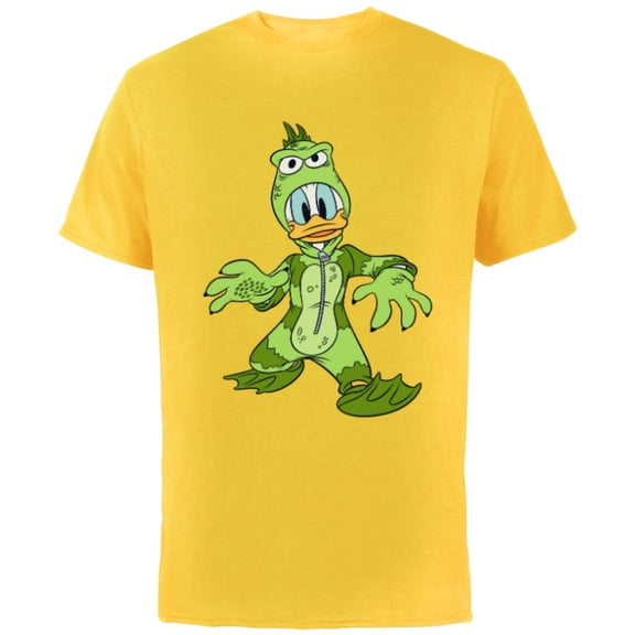 Disney Donald Duck Monster Halloween Costume - Short Sleeve Cotton T-Shirt for Adults - Customized-Yellow