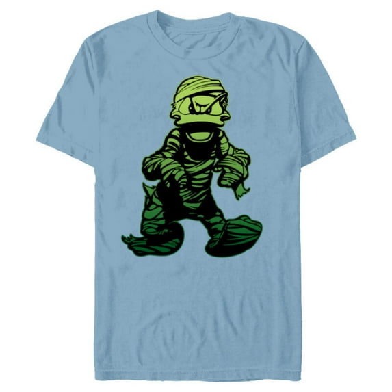 Disney Donald Duck Mummy Halloween Costume - Short Sleeve Blended T-Shirt for Adults - Customized-Ocean Blue