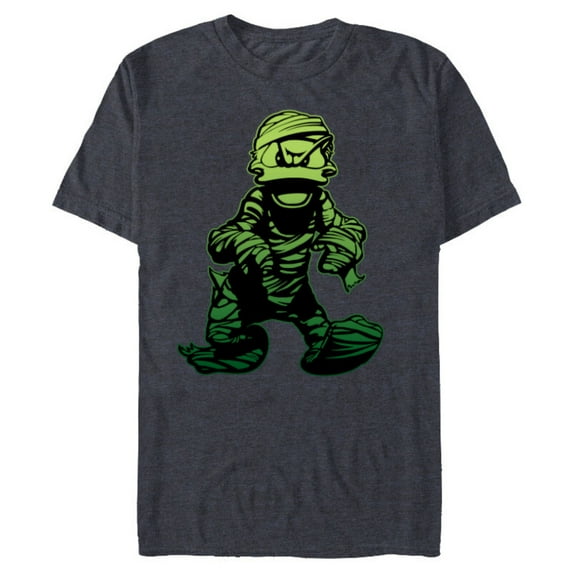 Disney Donald Duck Mummy Halloween Costume - Short Sleeve Blended T-Shirt for Adults - Customized-Navy Heather