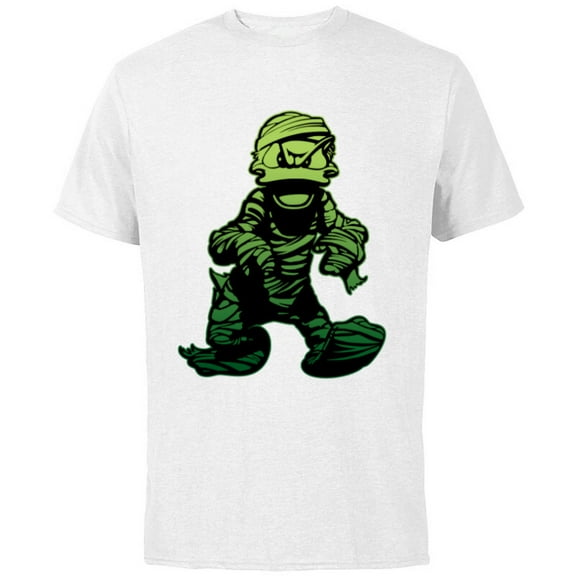 Disney Donald Duck Mummy Halloween Costume - Short Sleeve Cotton T-Shirt for Adults - Customized-White