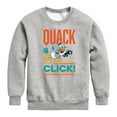 thumbnail image 1 of Disney - Donald Duck - Quack & Click - Youth Crewneck Fleece Sweatshirt, 1 of 5