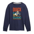 thumbnail image 1 of Disney - Donald Duck - Quack & Click - Youth Long Sleeve Graphic T-Shirt, 1 of 5
