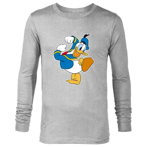 Disney Donald Duck Ready To Go - Long Sleeve T-Shirt for Men -Customized-Athletic Heather