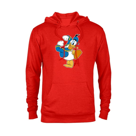 Disney Donald Duck Ready To Go - Pullover Hoodie for Adults -Customized-Red Heather