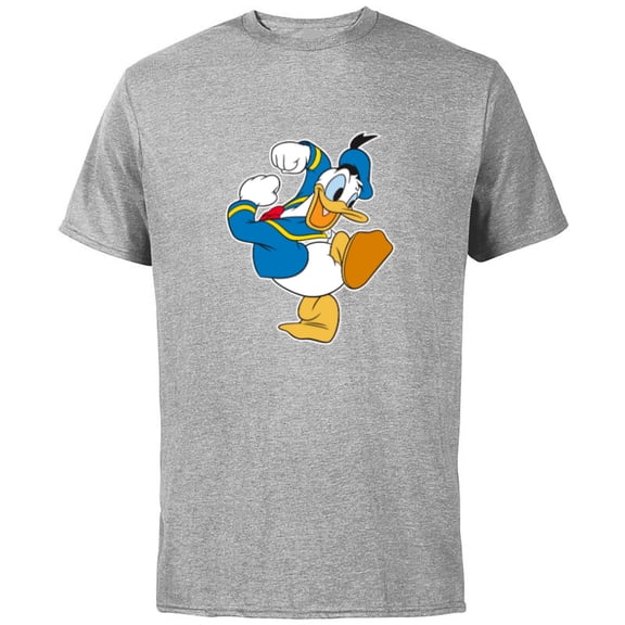 Disney Donald Duck Ready To Go - Short Sleeve Cotton T-Shirt for Adults -Customized-Athletic Heather