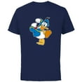 thumbnail image 1 of Disney Donald Duck Ready To Go - Short Sleeve Cotton T-Shirt for Adults -Customized-Navy, 1 of 5