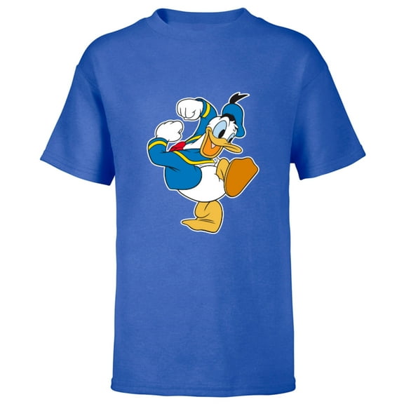 Disney Donald Duck Ready To Go - Short Sleeve T-Shirt for Kids -Customized-Royal