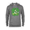 thumbnail image 1 of Disney Donald Duck Retro Shamrock St. Patrick's Day - Pullover Hoodie for Adults - Customized-Graphite Heather, 1 of 5