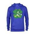 thumbnail image 1 of Disney Donald Duck 4-Leaf Clover Retro St. Patrick's Day - Pullover Hoodie for Adults - Customized-Royal, 1 of 5