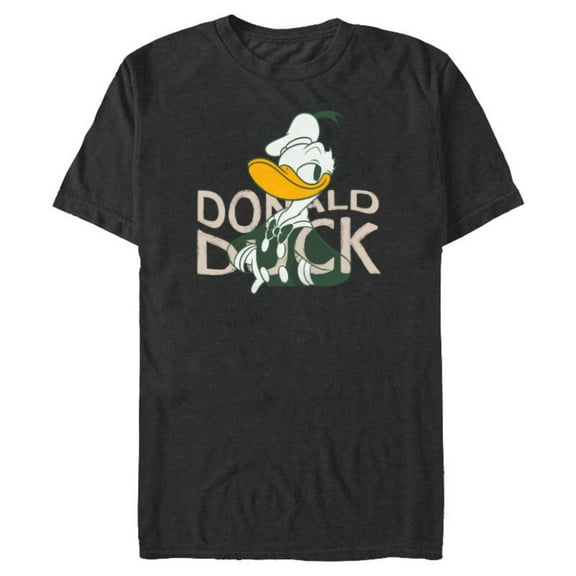 Disney Donald Duck Smile Classic Vintage Retro Distressed - Short Sleeve Blended T-Shirt for Adults - Customized-Dark Heather