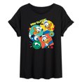 thumbnail image 1 of Disney - Donald Duck Sticker Look - Women's Oversized T-Shirt, 1 of 5