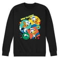 thumbnail image 1 of Disney - Donald Duck Sticker Look - Men's Crew Neck Fleece Pullover, 1 of 5