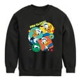 thumbnail image 1 of Disney - Donald Duck Sticker Look - Toddler & Youth Crewneck Fleece Sweatshirt, 1 of 5