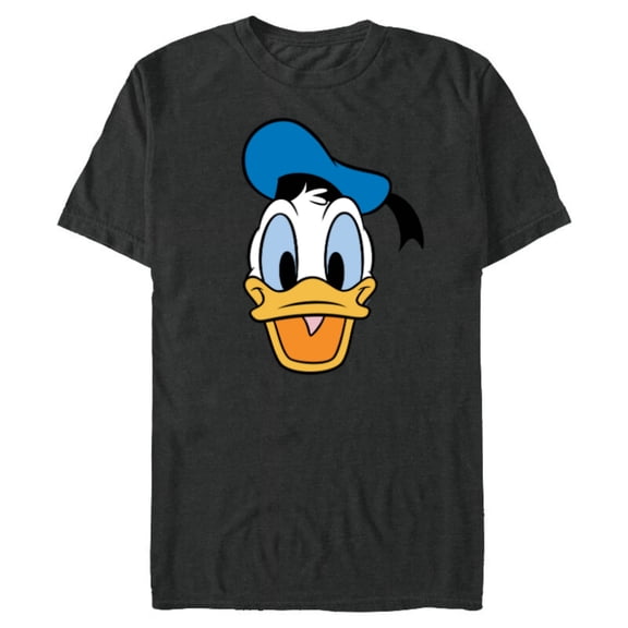 Disney Donald Duck Three Caballeros Trip Matching Big Face - Short Sleeve Blended T-Shirt for Adults - Customized-Dark Heather