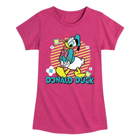 Disney - Donald Duck - Toddler & Youth Girls Short Sleeve Graphic T-Shirt