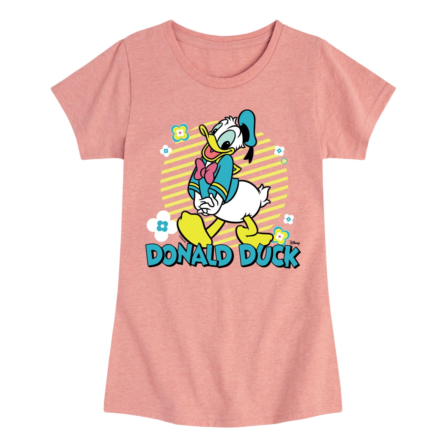 Disney Donald Duck Toddler Youth Girls Short Sleeve Graphic T Shirt