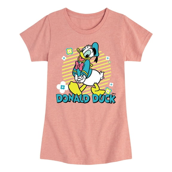Disney - Donald Duck - Toddler & Youth Girls Short Sleeve Graphic T-Shirt