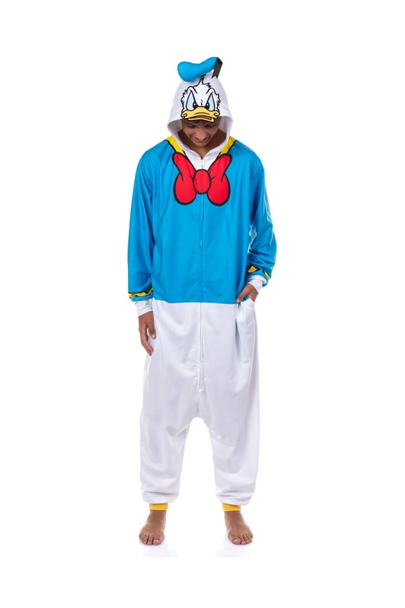 Disney Donald Duck Union Suit Adult Kigurumi Hooded One Piece Pajama Loungewear