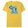 thumbnail image 1 of Disney Donald Duck Varsity 34 - Short Sleeve Blended T-Shirt for Adults - Customized-Yellow, 1 of 5