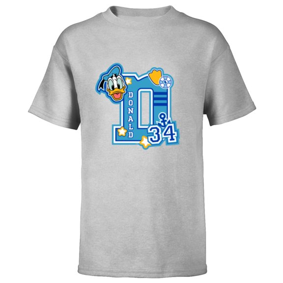 Disney Donald Duck Varsity 34 - Short Sleeve T-Shirt for Kids - Customized-Athletic Heather