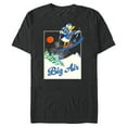 thumbnail image 1 of Disney Donald Duck Winter Sports Skiing Retro Ski Big Air - Short Sleeve Blended T-Shirt for Adults - Customized-Dark Heather, 1 of 5