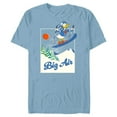 thumbnail image 1 of Disney Donald Duck Winter Sports Skiing Retro Ski Big Air - Short Sleeve Blended T-Shirt for Adults - Customized-Ocean Blue, 1 of 5
