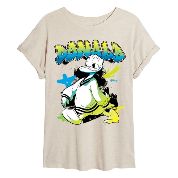 Disney - Donald Duck - Womens Oversized Graphic T-Shirt